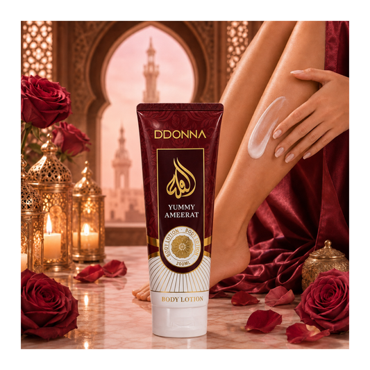 🌸 Body Lotion Yummy Ameerat 200 ml – D’Donna Dubai – 🌸