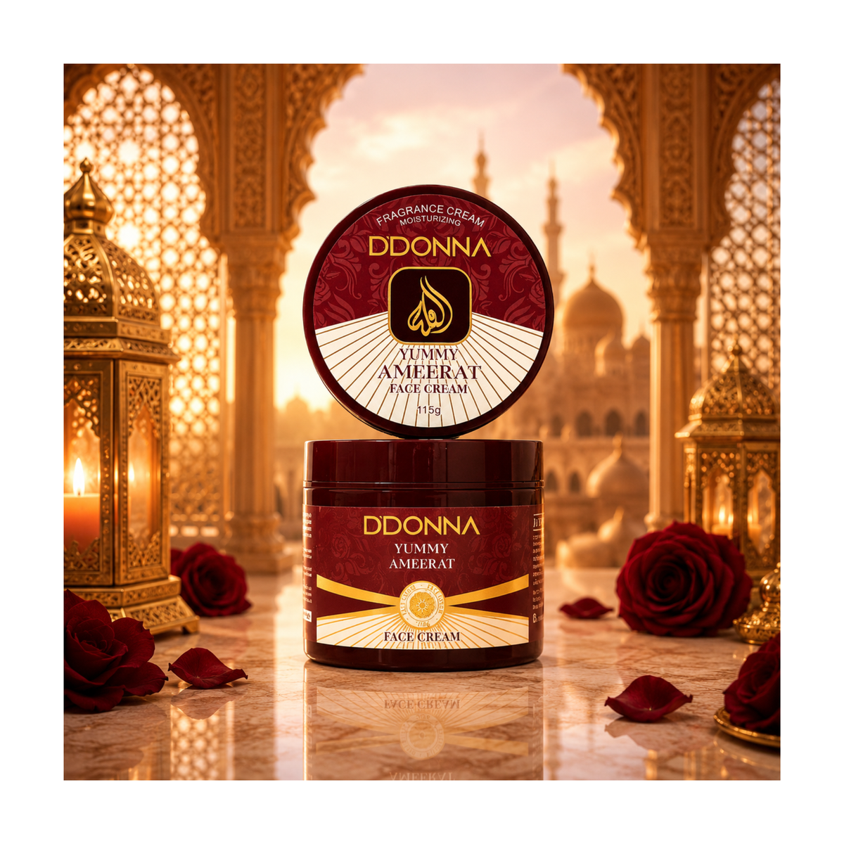 🌸 Crème Visage au Collagène Yummy Ameerat 115 g – D’Donna Dubai 🌸