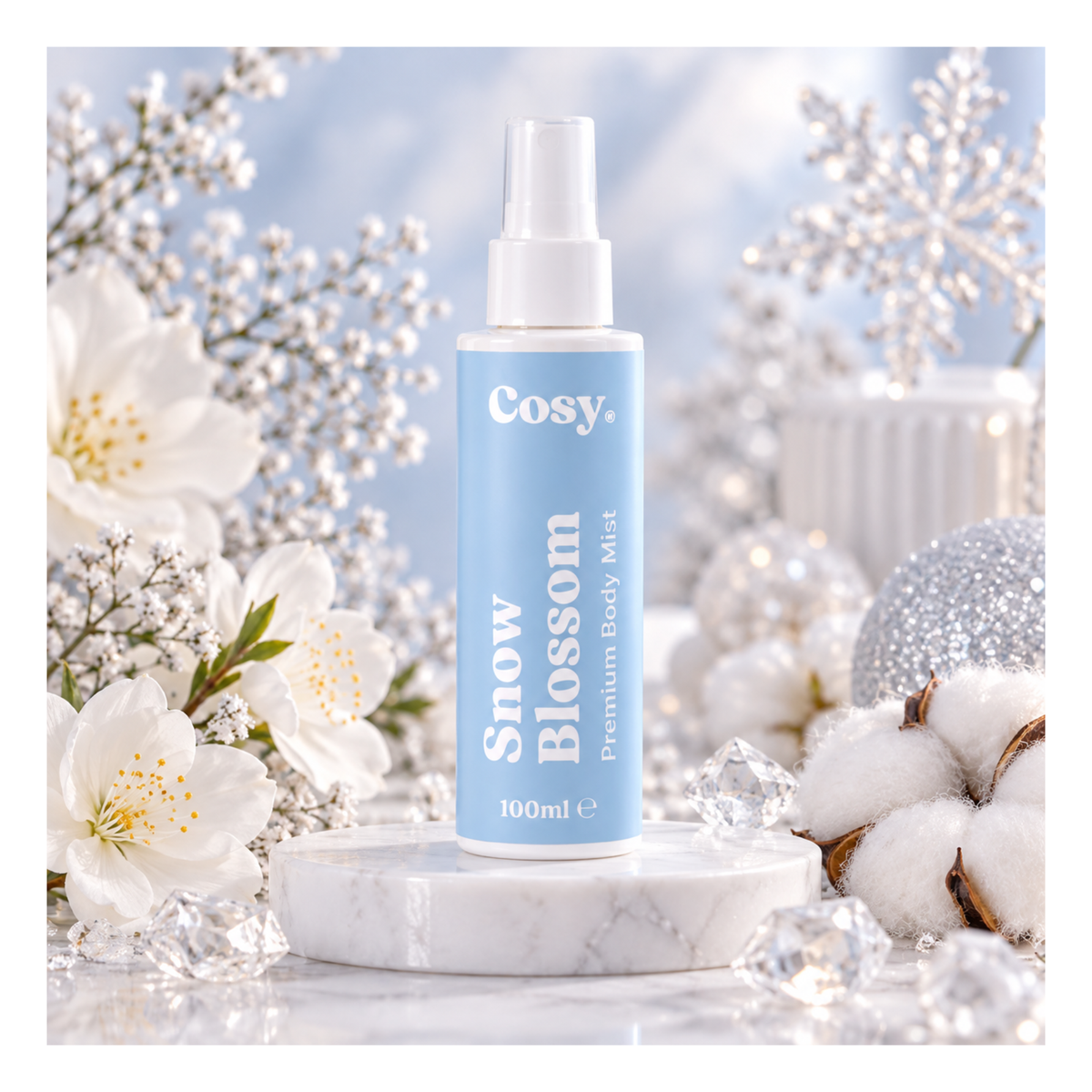 Brume Corporelle – Snow Blossom (100 ml) – Marque Cosy