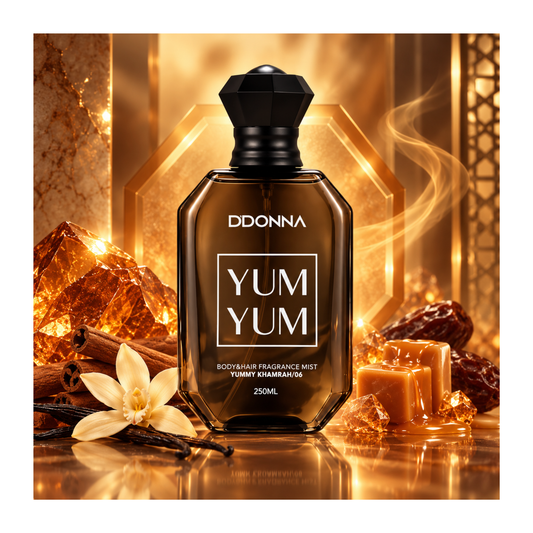 ✨ 🖤Brume Corps & Cheveux Yum Yum Khamrah/06 – D’Donna – 250 ml