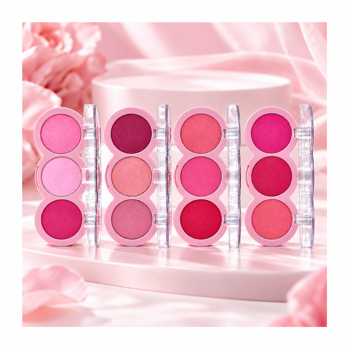 🚨Precommande - 💗 Cream Blusher Kit D’Donna – Palette Blush Crème 3 Teintes – 4 Modèles