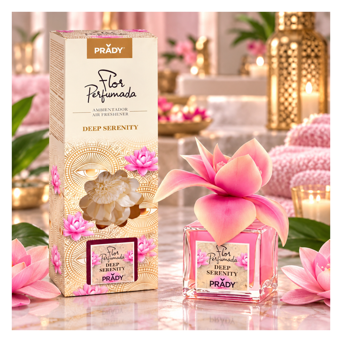 🚨Précommande -🌸 Diffuseur Fleur parfumé d’ambiance Deep Serenity Prady – 90 ml ✨