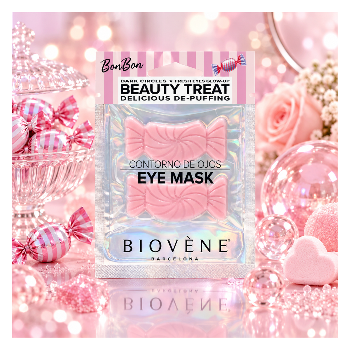 🍬 Patchs Contour des Yeux Beauty Treat Eye Mask – Biovène Barcelona – 1 utilisation