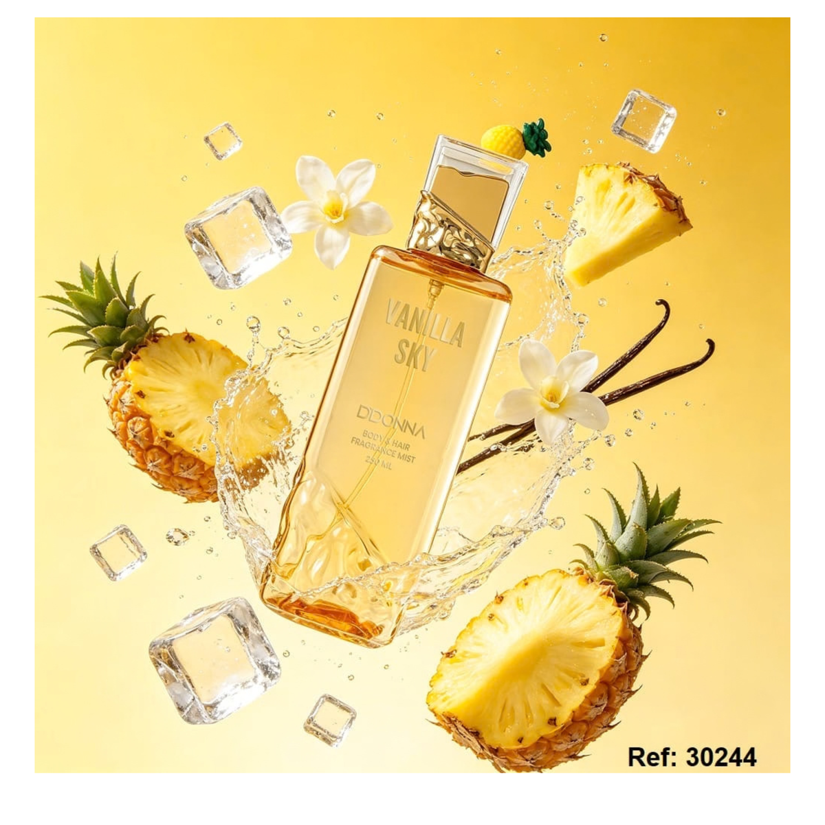 🍹 Brume Corps & Cheveux Vanilla Sky – D’Donna – 250 ml