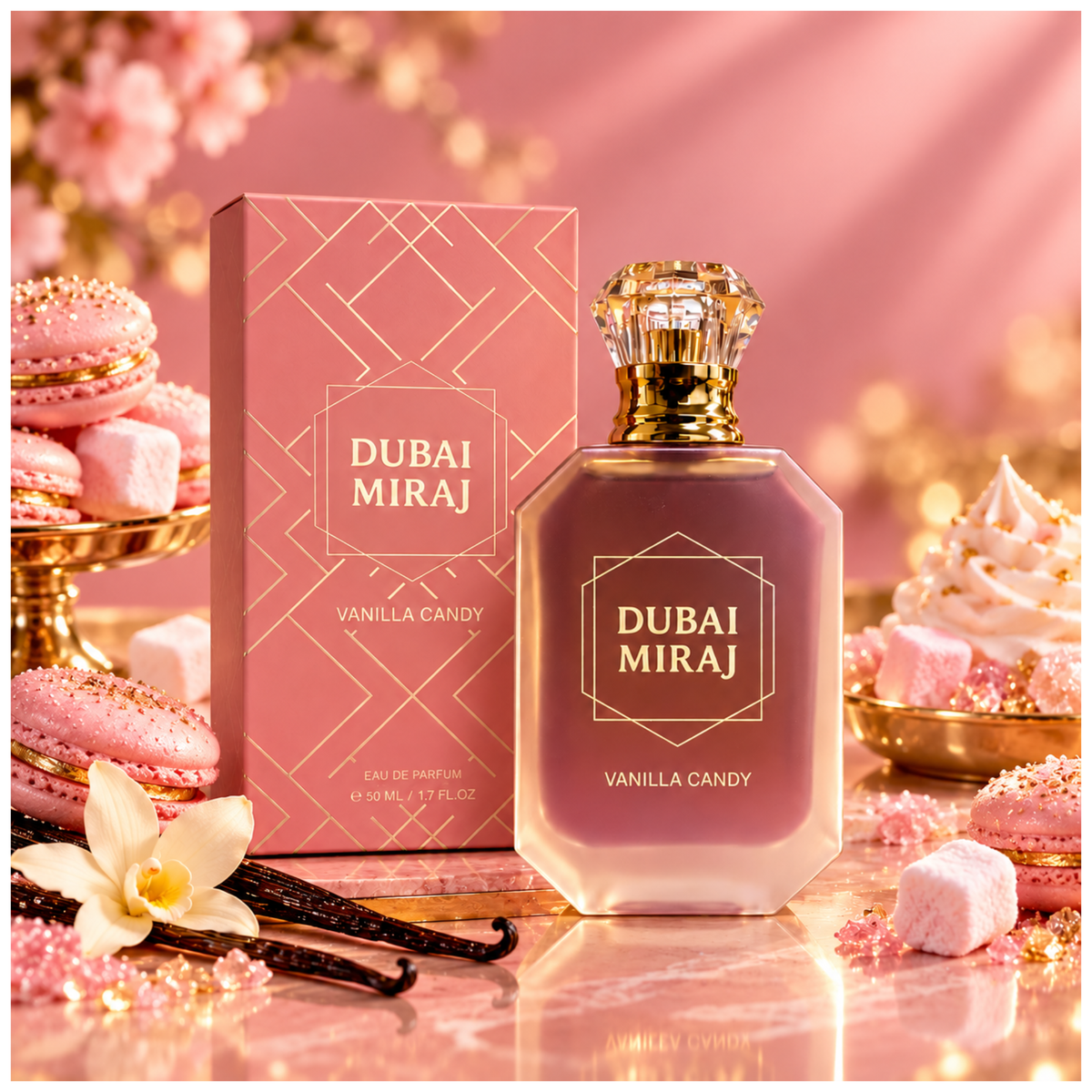 🍬 Eau de Parfum Vanilla Candy 50 ml – Dubai Miraj 🍭💗