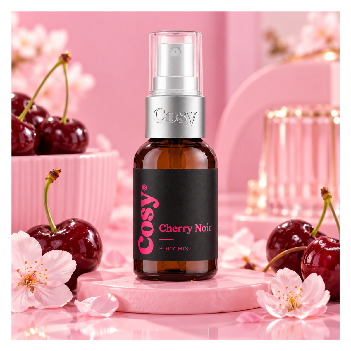 🍒🖤 Mini Brume Corporelle Cherry Noir – Cosy | 30 ml