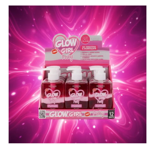 💗 Gel Hydratant bi-matière pour le corps Parfum Pinky – Glow Girl – D’Donna (200 ml)